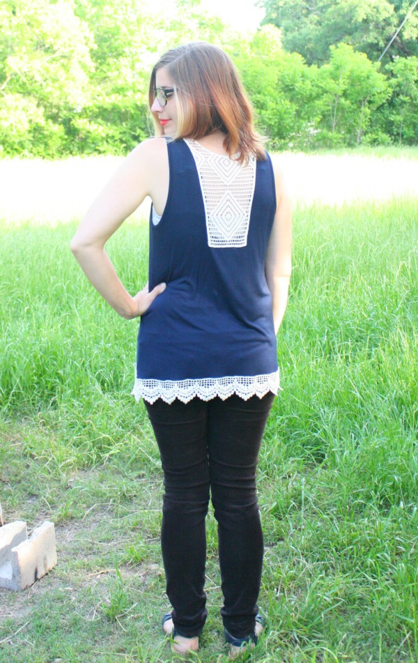 Lonni Crochet Back Knit Tank by Papermoon from Stitch Fix
