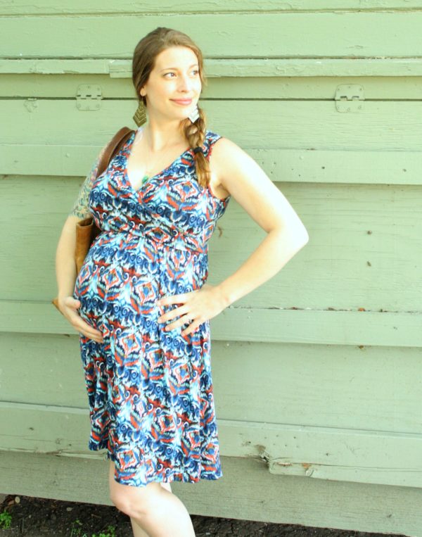 Lolinda Maternity Cross Front Aline Knit Dress by Renee C from Stitch Fix