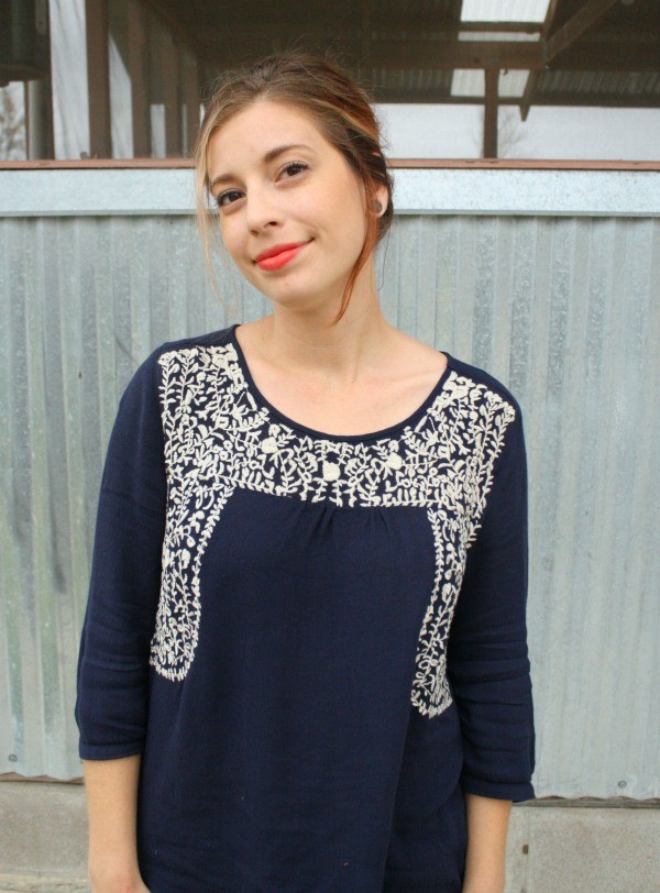 Sia Embroidery Peasant Top by Skies are Blue from Stitch Fix