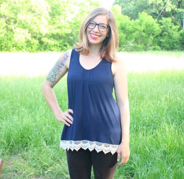 Lonni Crochet Back Knit Tank by Papermoon from Stitch Fix